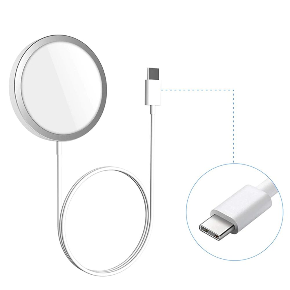 картинка Магнитное зарядное устройство (USB-кабель) Nuobi для iPhone 12 (MagSafe 15W) от Nuobi