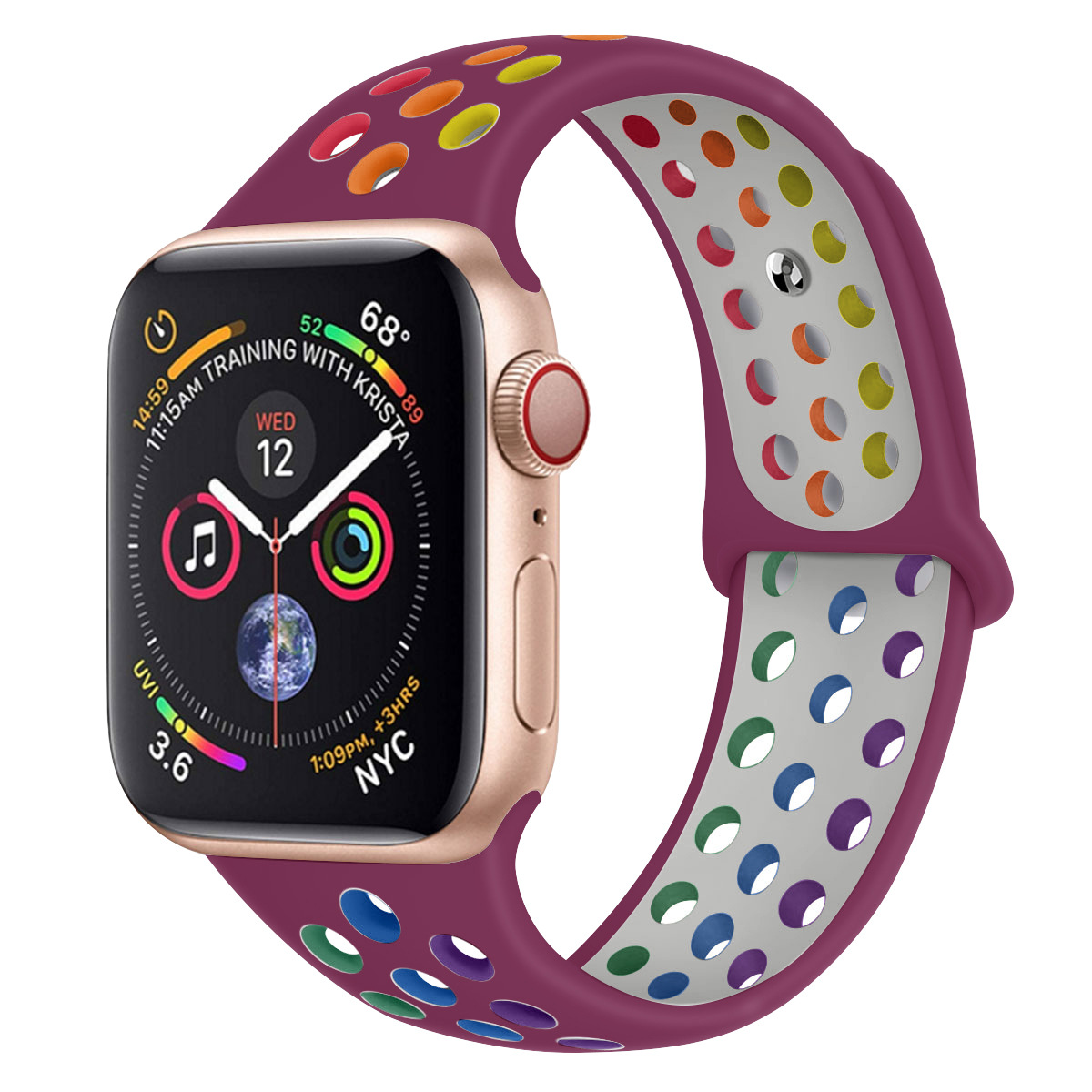 картинка Сменный ремешок Nuobi Sport Color ver.1 для Apple Watch (S/M) от Nuobi