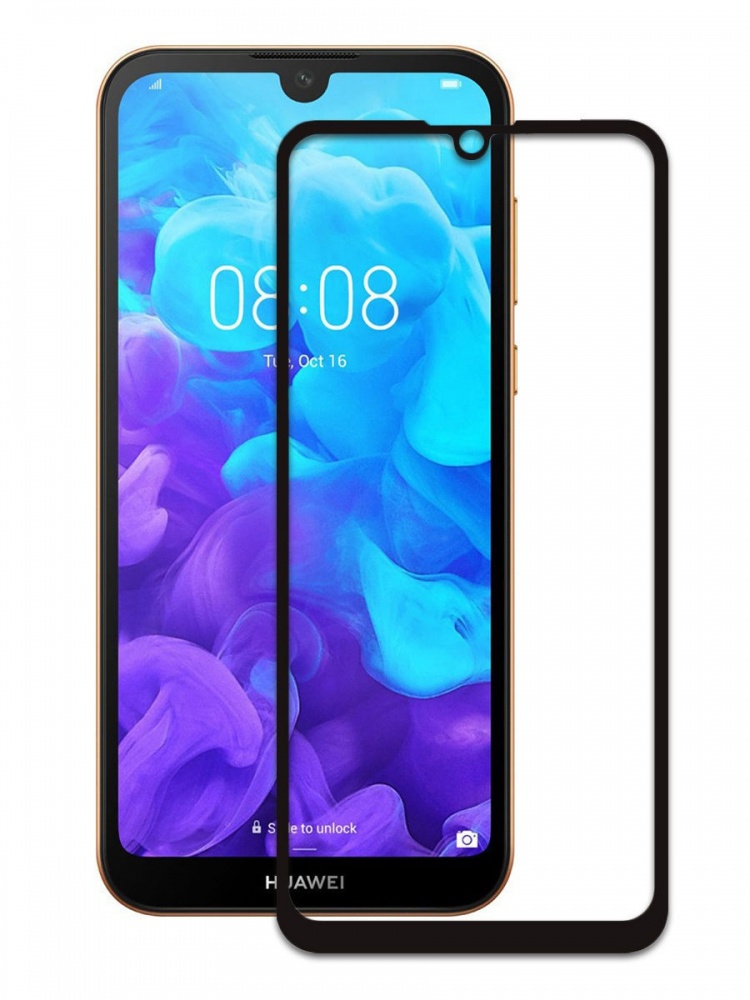 картинка Защитное стекло Nuobi 0.3mm 9H для Huawei Y5/Y5 Pro/Y5 Prime 2019 (9D) от Nuobi